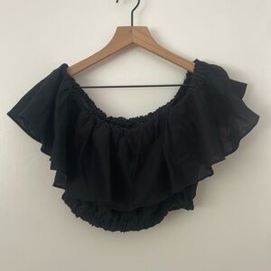 Banana republic strapless cropped top